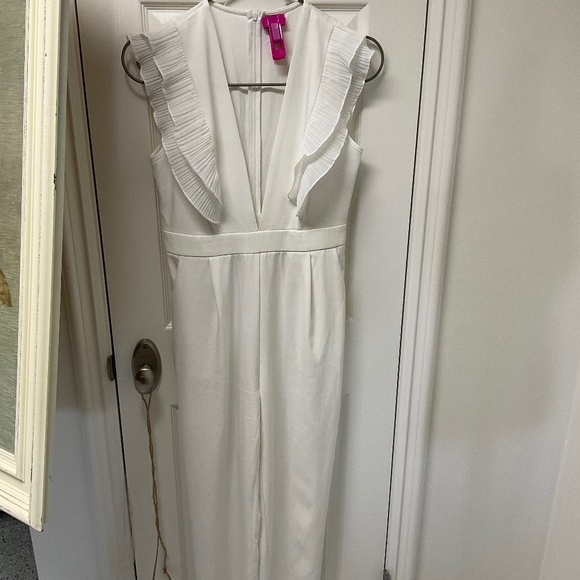 Vintage Inspired White Jumpsuit - Picture 1 of 3